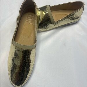Frye Women's Melanie Slip-On-Gold Mirror
